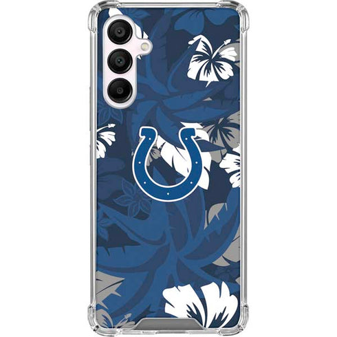 NFL Indianapolis Colts Tropical Print Galaxy A16 5G Clear Case