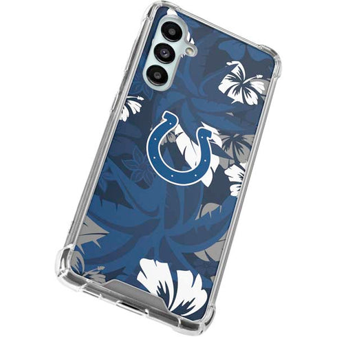 NFL Indianapolis Colts Tropical Print Galaxy A16 5G Clear Case