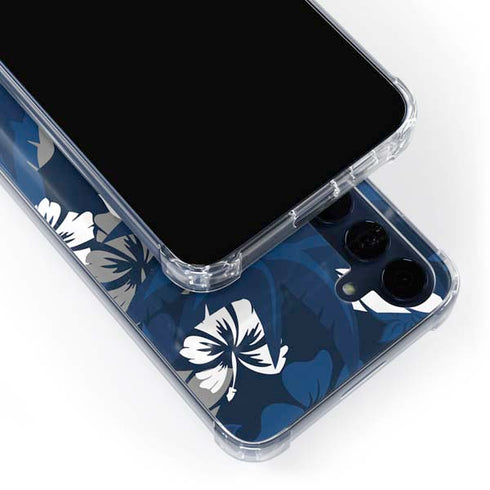 NFL Indianapolis Colts Tropical Print Galaxy A55 5G Clear Case