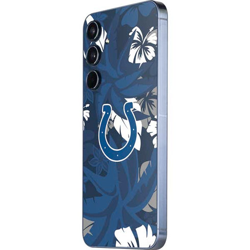 NFL Indianapolis Colts Tropical Print Galaxy A55 5G Skin