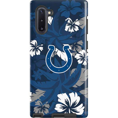 NFL Indianapolis Colts Tropical Print Galaxy Cases