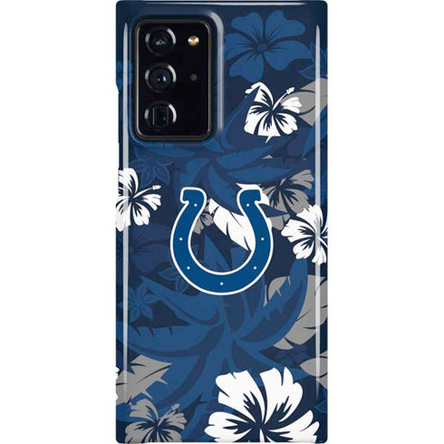 NFL Indianapolis Colts Tropical Print Galaxy Cases