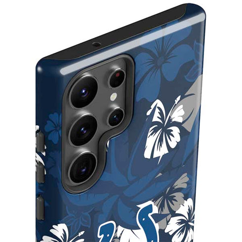 NFL Indianapolis Colts Tropical Print Galaxy S23 Ultra Pro Case