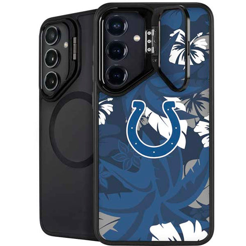 NFL Indianapolis Colts Tropical Print Galaxy S25 Kickstand Case