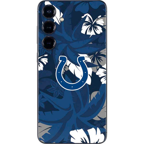 NFL Indianapolis Colts Tropical Print Galaxy S25 Skin