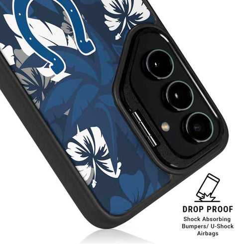 NFL Indianapolis Colts Tropical Print Galaxy S24 Ultra Kickstand Case