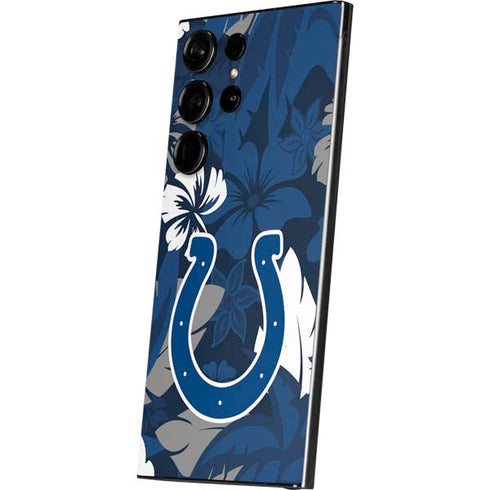 NFL Indianapolis Colts Tropical Print Galaxy S25 Ultra Skin