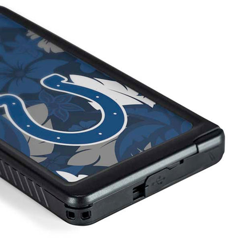 NFL Indianapolis Colts Tropical Print Galaxy S24 Ultra Waterproof Case