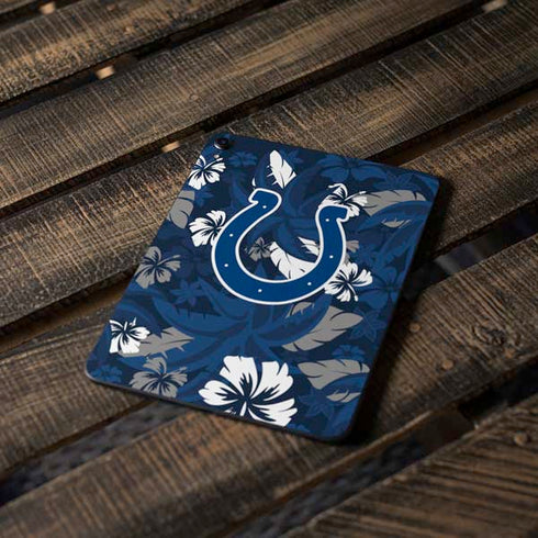 NFL Indianapolis Colts Tropical Print Apple iPad Pro Skin