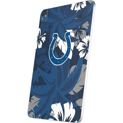 NFL Indianapolis Colts Tropical Print iPad Pro 13in M4 (2024) Skin