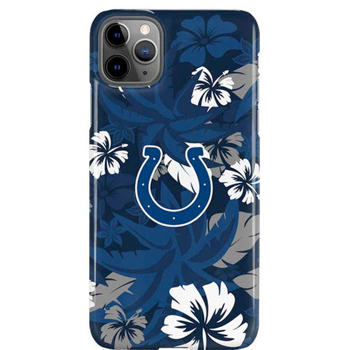 NFL Indianapolis Colts Tropical Print iPhone Cases