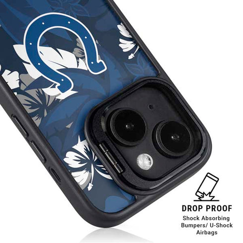 NFL Indianapolis Colts Tropical Print iPhone 13 Kickstand Case