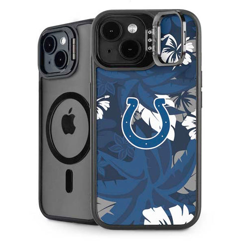 NFL Indianapolis Colts Tropical Print iPhone 14 Kickstand Case