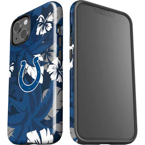 NFL Indianapolis Colts Tropical Print iPhone 15 Impact Case