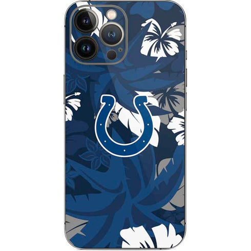 NFL Indianapolis Colts Tropical Print iPhone 15 Pro Max Skin