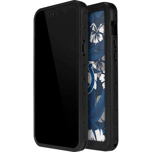NFL Indianapolis Colts Tropical Print iPhone 15 Pro Waterproof Case