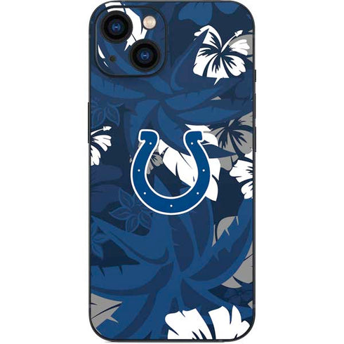 NFL Indianapolis Colts Tropical Print iPhone 15 Skin