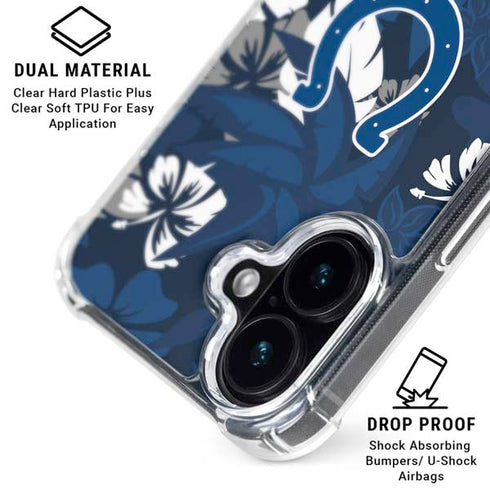NFL Indianapolis Colts Tropical Print iPhone 16 MagSafe Case