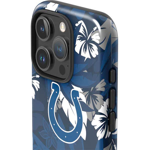NFL Indianapolis Colts Tropical Print iPhone 16 Pro Impact Case