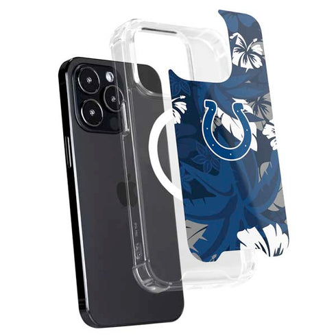NFL Indianapolis Colts Tropical Print iPhone 16 Pro MagSafe Case