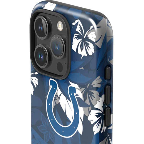 NFL Indianapolis Colts Tropical Print iPhone 16 Pro Max Impact Case