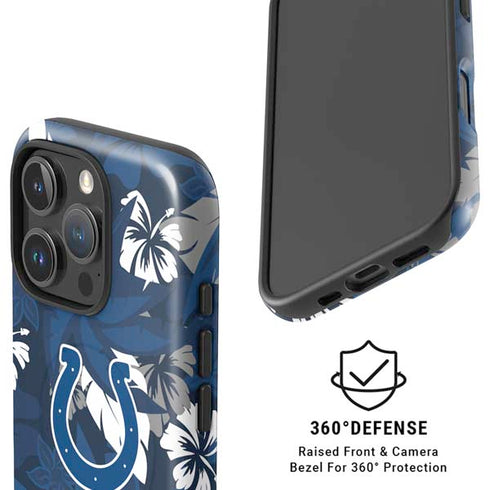 NFL Indianapolis Colts Tropical Print iPhone 16 Pro Max Magsafe Impact Case