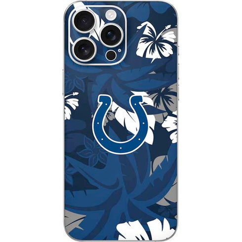NFL Indianapolis Colts Tropical Print iPhone 16 Pro Max Skin