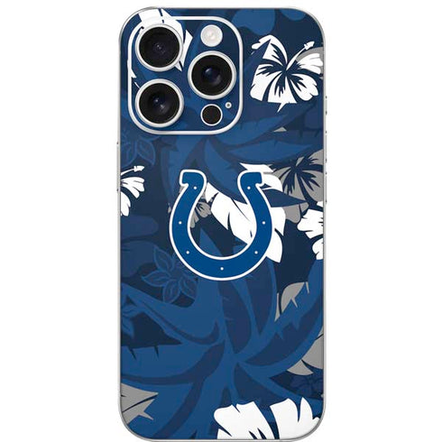 NFL Indianapolis Colts Tropical Print iPhone 16 Pro Skin