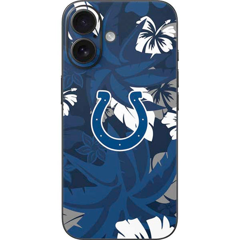 NFL Indianapolis Colts Tropical Print iPhone 16 Skin
