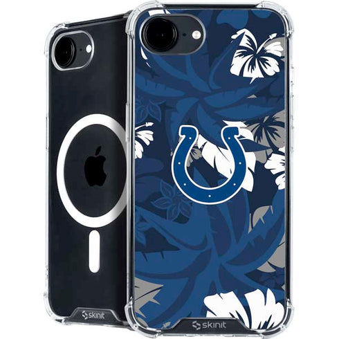 NFL Indianapolis Colts Tropical Print iPhone 16e MagSafe Case