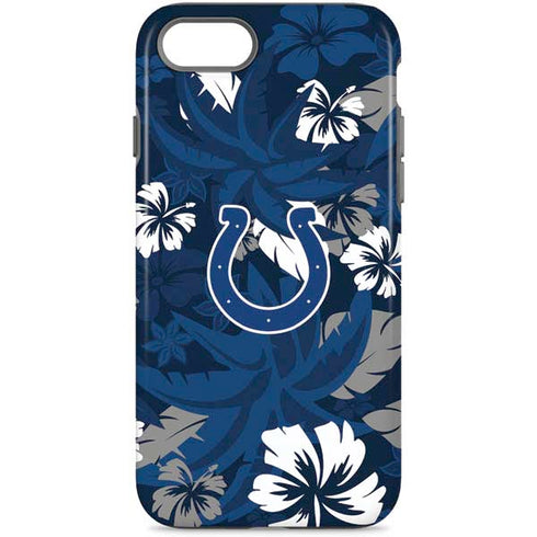 NFL Indianapolis Colts Tropical Print iPhone Cases