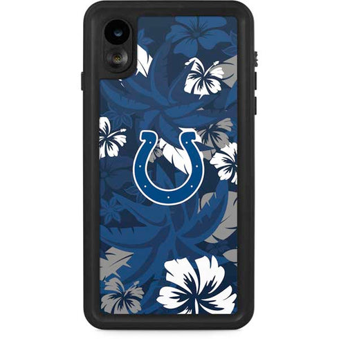 NFL Indianapolis Colts Tropical Print iPhone Cases