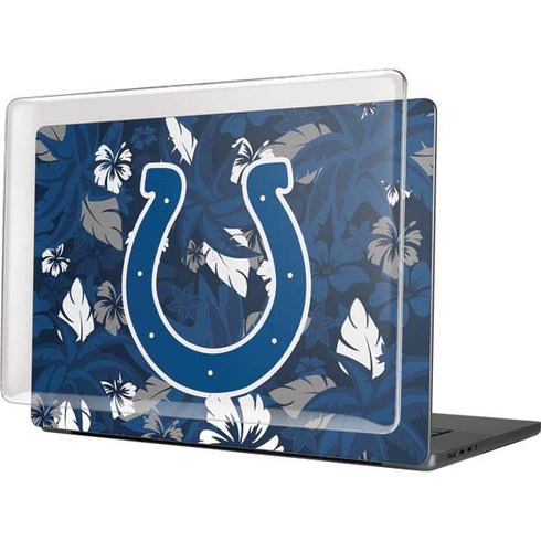 NFL Indianapolis Colts Tropical Print MacBook Cases