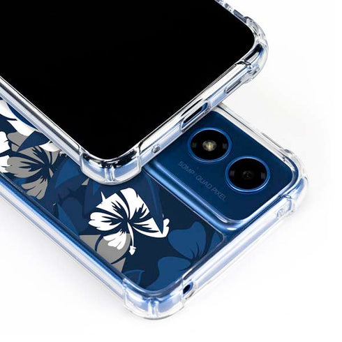 NFL Indianapolis Colts Tropical Print Moto G 5G (2024) Clear Case