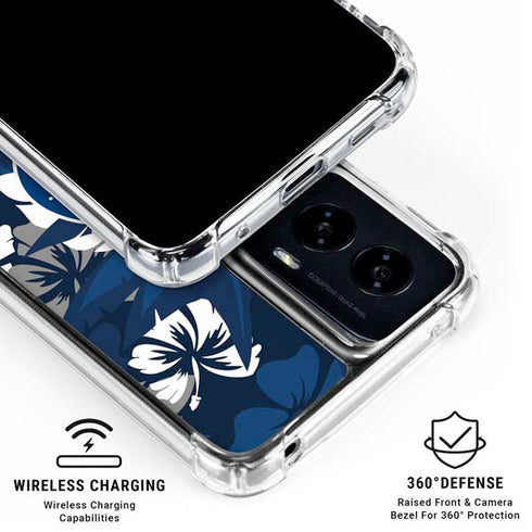 NFL Indianapolis Colts Tropical Print Moto G Power 5G (2024) Clear Case