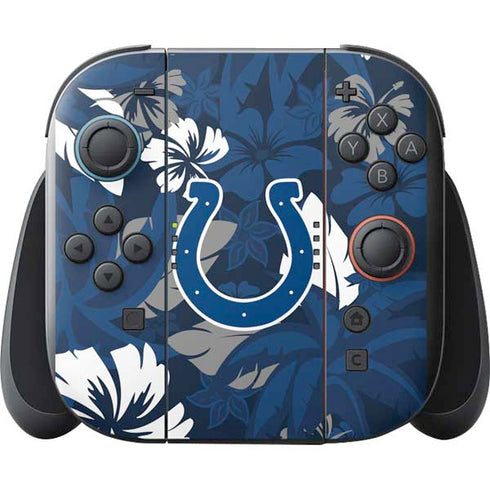 NFL Indianapolis Colts Tropical Print Nintendo Switch 2 (2025) with Joy-Con Skin