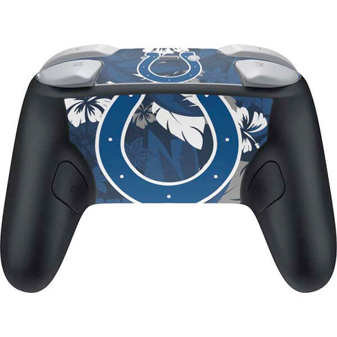 NFL Indianapolis Colts Tropical Print Nintendo Switch 2 (2025) Pro Controller Skin