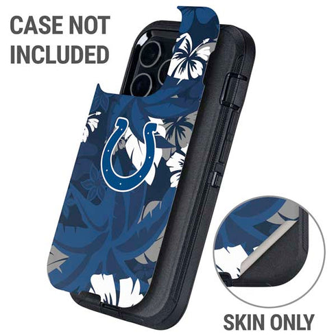 NFL Indianapolis Colts Tropical Print Otterbox Defender iPhone Skin
