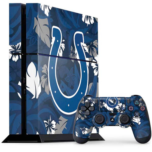 NFL Indianapolis Colts Tropical Print PlayStation PS4 Skins