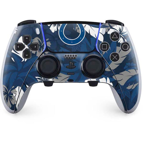 NFL Indianapolis Colts Tropical Print PS5 DualSense Edge Pro Controller Skin