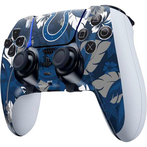 NFL Indianapolis Colts Tropical Print PS5 DualSense Edge Pro Controller Skin