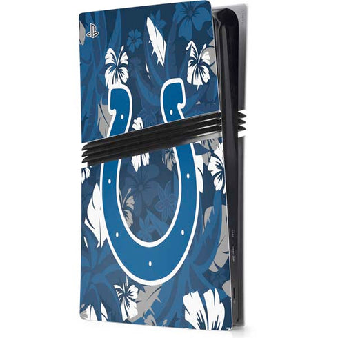 NFL Indianapolis Colts Tropical Print PS5 Pro Console Skin