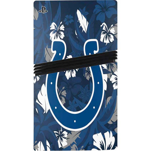 NFL Indianapolis Colts Tropical Print PS5 Pro Console Skin