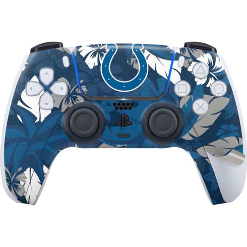 NFL Indianapolis Colts Tropical Print PS5 Pro Disk Bundle Skin