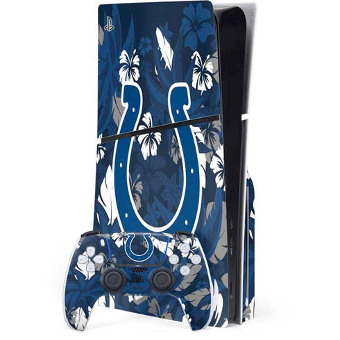 NFL Indianapolis Colts Tropical Print PlayStation PS5 Skins
