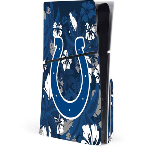 NFL Indianapolis Colts Tropical Print PlayStation PS5 Skins
