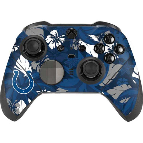 NFL Indianapolis Colts Tropical Print Xbox Elite Wireless Controller Series 2 Skin
