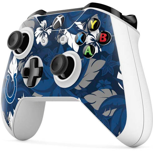 NFL Indianapolis Colts Tropical Print Xbox One S All-Digital Edition Bundle Skin