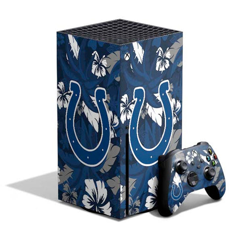 NFL Indianapolis Colts Tropical Print Xbox Series X Skins