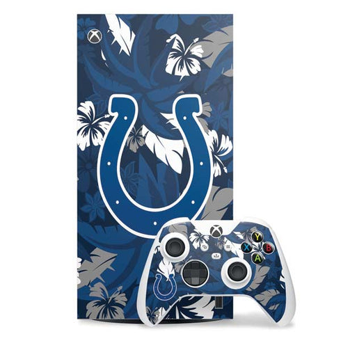 NFL Indianapolis Colts Tropical Print Xbox Series X Skins